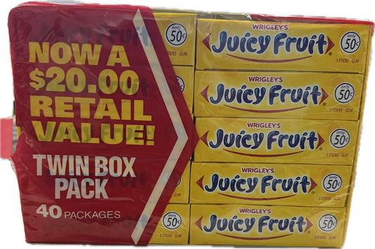 Wrigleys Juicy Fruit Twin Box Pack