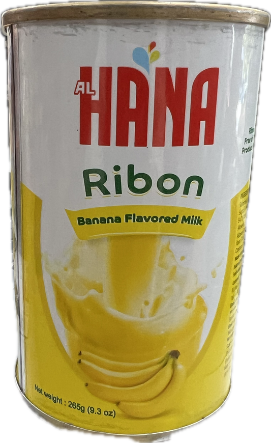 Hana Ribon Banana Milk 24x265 gm