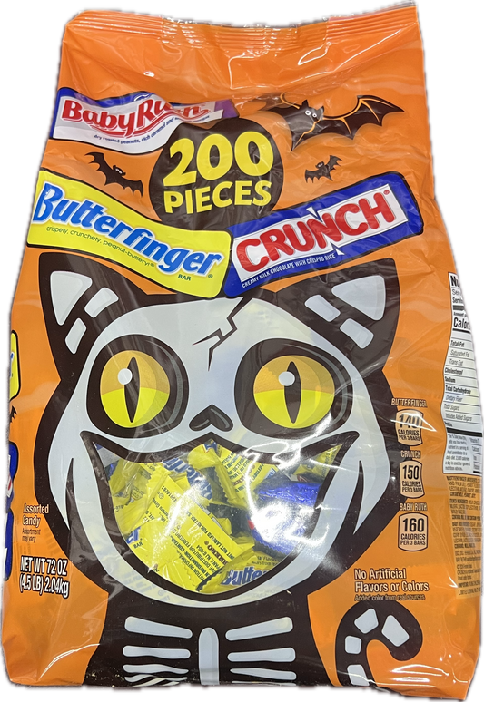 Halloween Chocolate Candy Bars Variety Mini Size 200 pcs