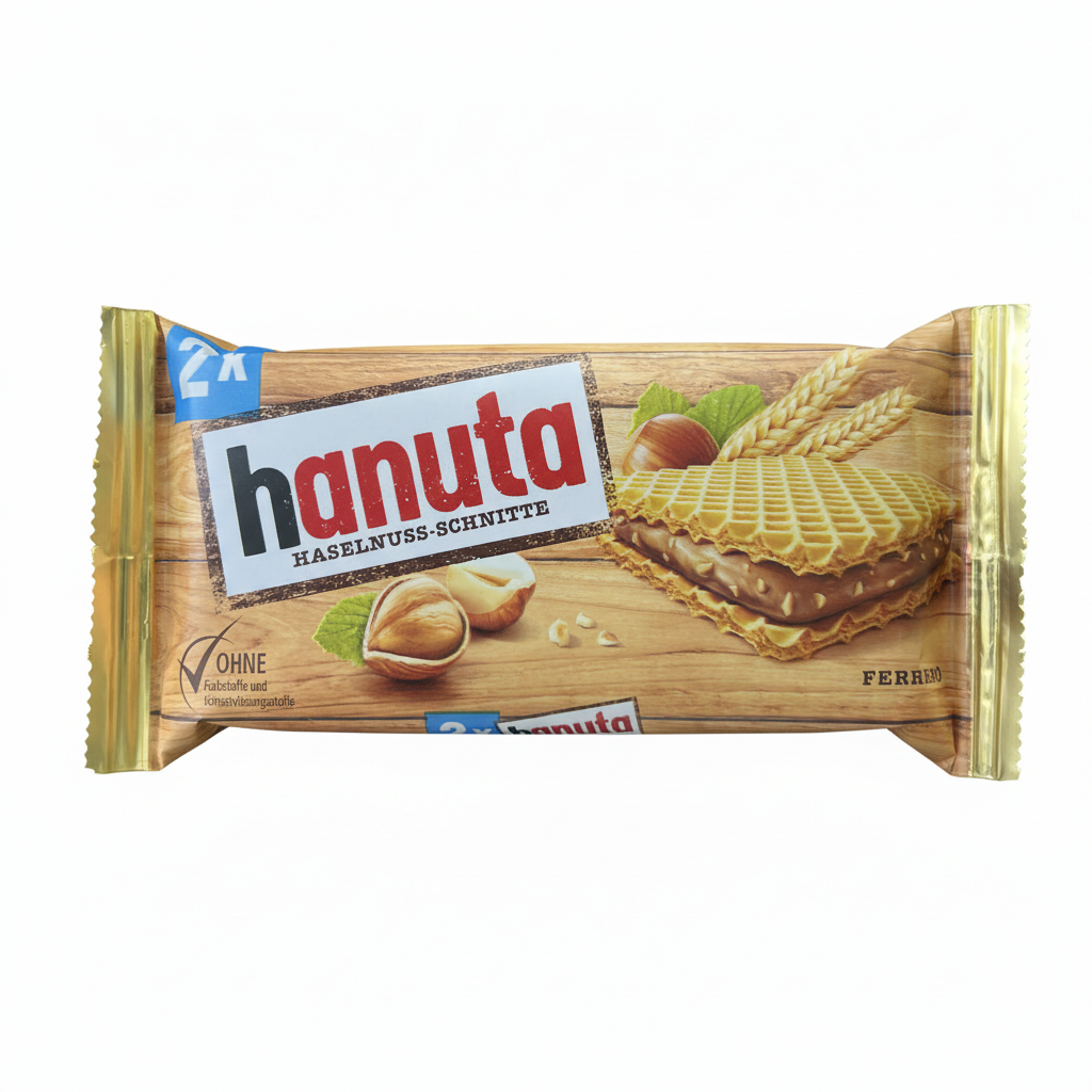Hanuta Hazelnut Chocolate Wafers 18x44gm