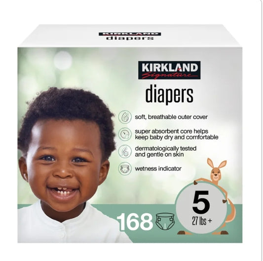 Kirkland Signature Diapers Sizes 5/ 186-count