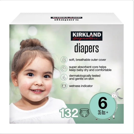 Kirkland Signature Diapers Sizes 6/ 132-count