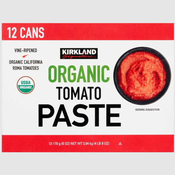 Kirkland Signature Organic Tomato Paste 6oz 12ct