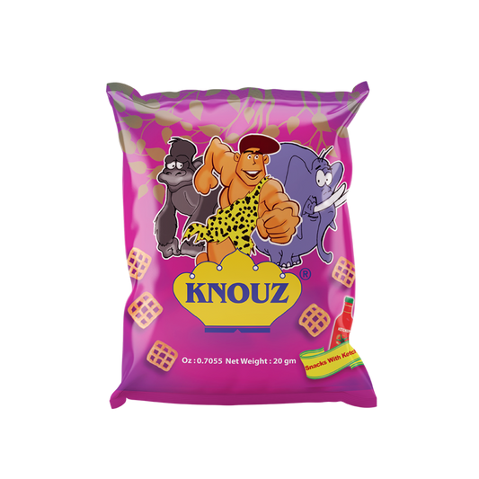 Knouz Snacks with ketchup 25x20gm