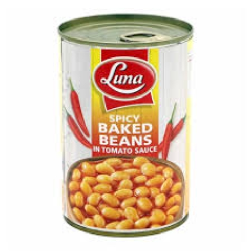 Luna Beans in Spicy Tomato Sauce 6x380gm