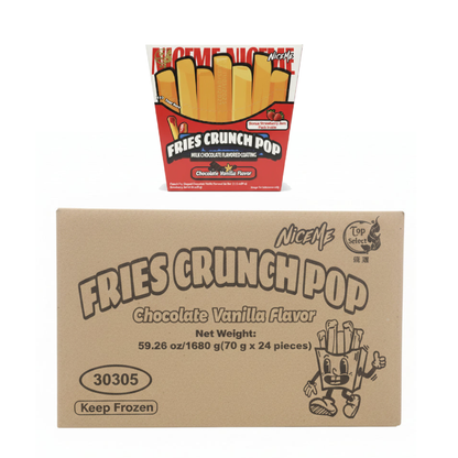 Fries Crunch Pop milk Chocolate Coating Ice Cream MC 24pk