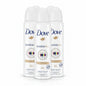 Dove invisible dry deodorant spray on a white background