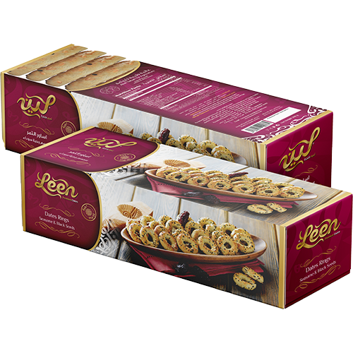 Leen Dates Rings Seasame & Black Seeds 260gm