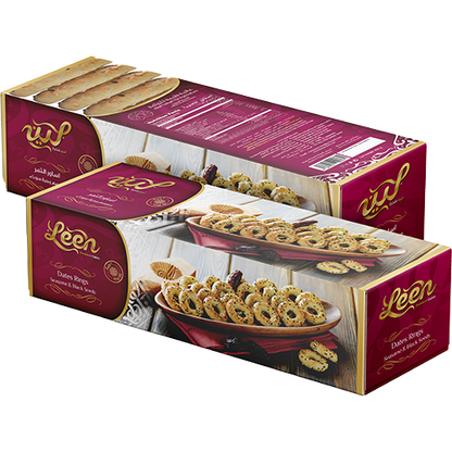 Leen Dates Rings Seasame & Black Seeds 260gm