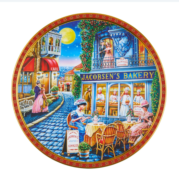 Jacobsens Original Premium Danish Butter Cookie Tin, 3.5lbs.