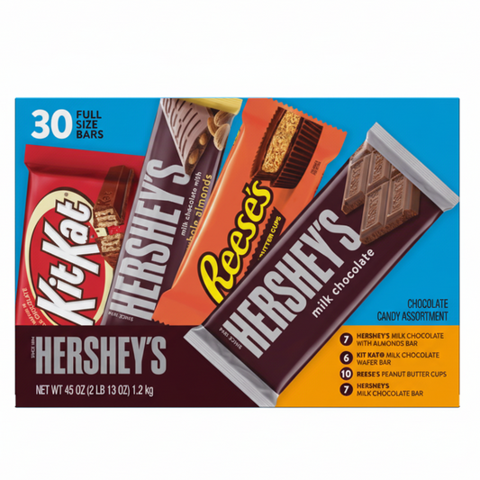Hershey Kit Kat Reeses Chocolate Candy Bars Variety Pack 30ct