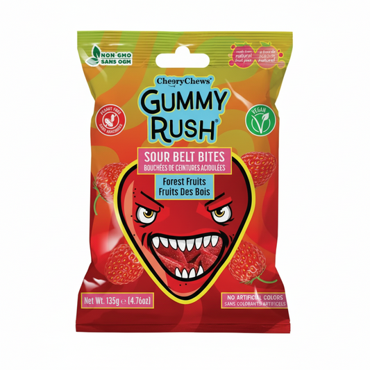 Gummy Rush Sour Belt Bites 60g