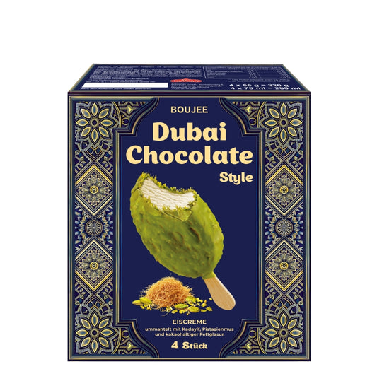 Boujee Dubai Vanilla Ice Cream 9*4*55gm