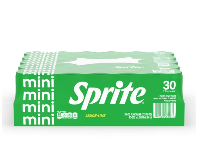 Sprite Mini Cans 7.5oz 30pk