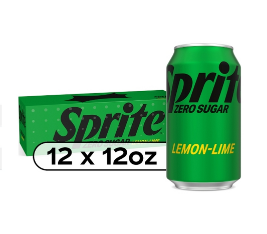 Sprite Zero Sugar Lemon Lime 12oz 12pack