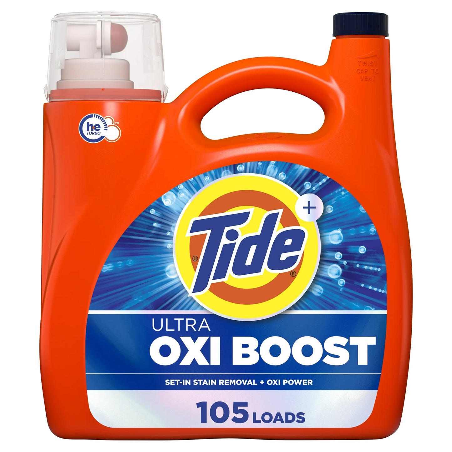 Tide Ultra Oxi Advanced Stain Remover boost liquid Detergent 148oz 105loads