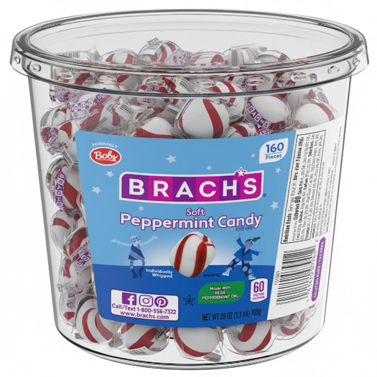 Brach Soft Peppermint Tub (160pc) 1.75lb
