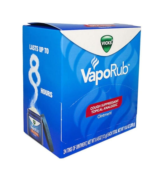 Vicks VapoRub Cough Suppressant .45oz 24Ct