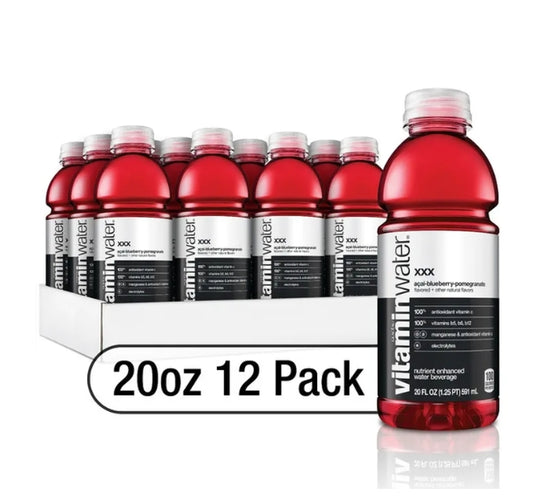 Vitamin Water XXX Acai Blueberry Pomegranate 20oz 12PCK
