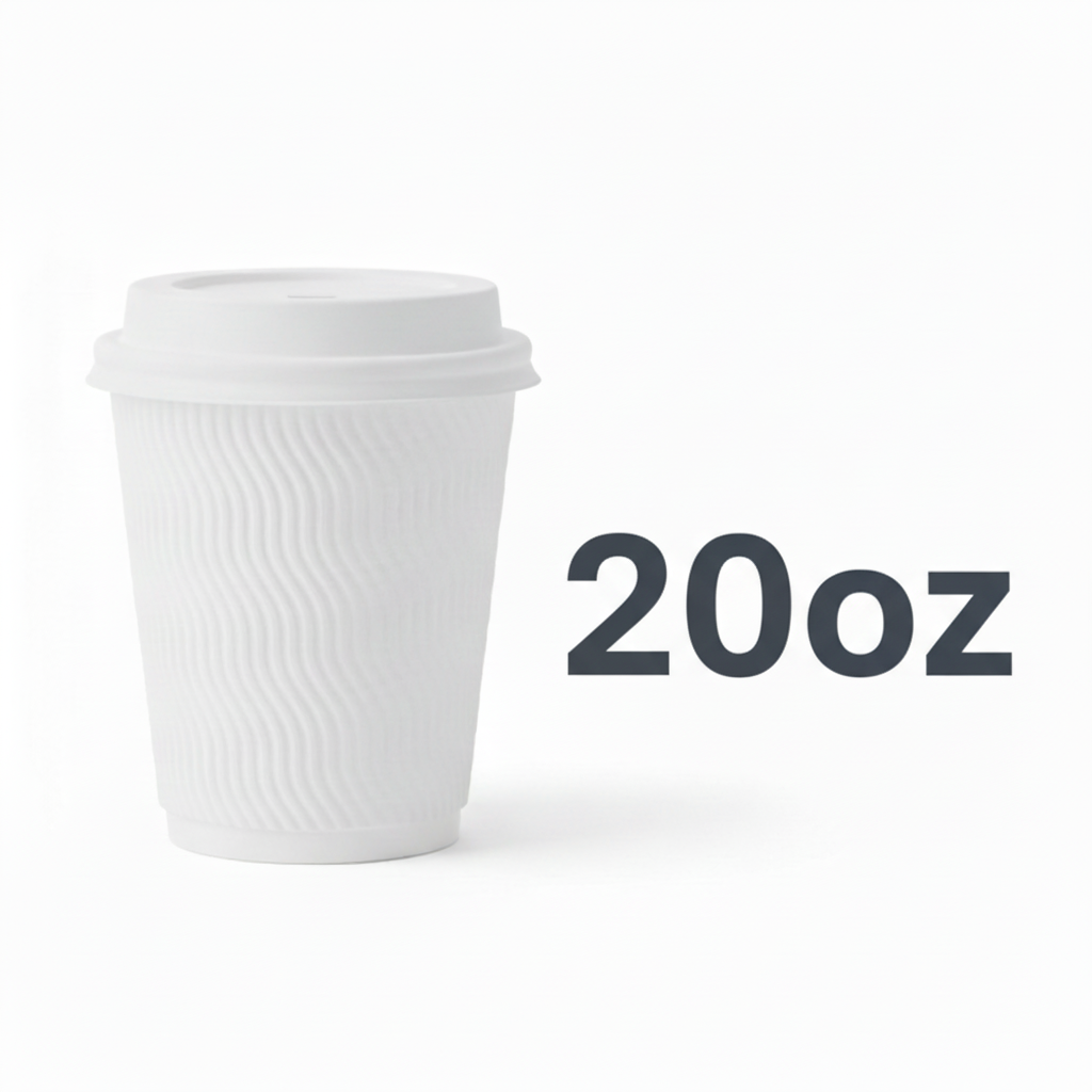 20oz Hot Cups 20 sleeves of 25 500/case