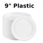 Heavy Duty 9” Plastic Plates WS-9/400
