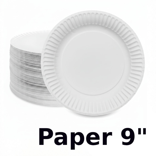9 INCH Paper Plates 10/100ct