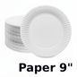 9 INCH Paper Plates 10/100ct
