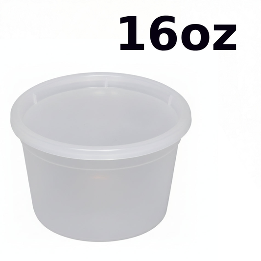 16oz Soup Containers with Lids 240ct HM2516 HIMSON