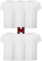 American Loom T Shirts White M 6pk