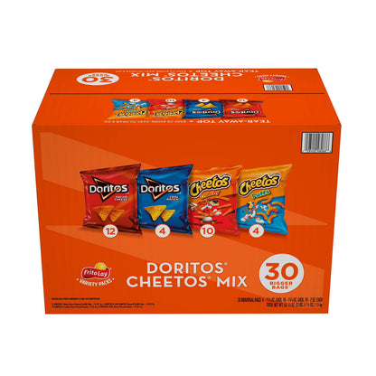 Frito-Lay Doritos & Cheetos Variety Pack Chips 30pk