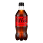 Coca-Cola Zero Sugar bottle and 24-pack on a white background