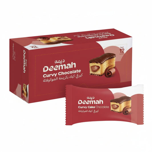 Deemah Curvy Cake Chocolate 12x40 gm