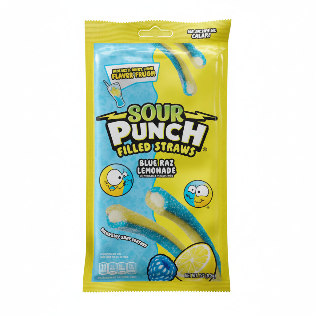SOUR PUNCH Filled Straws 12 x 5oz