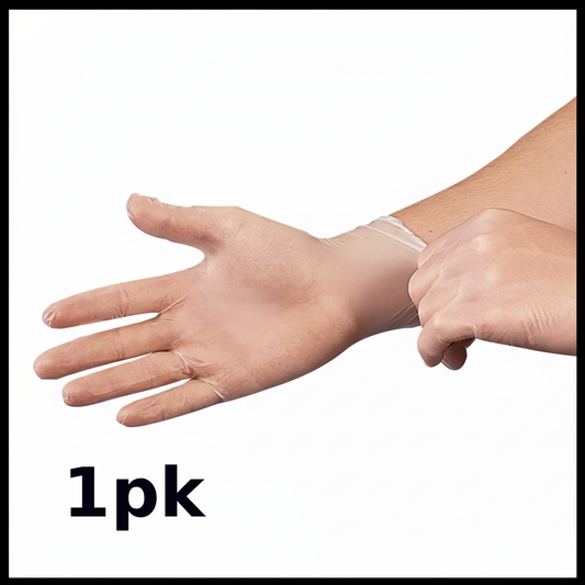 Gloves Vinyl 1pk all sizes