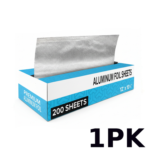 Aluminum Foil Sheets 1pk (12”x10” 200ct)