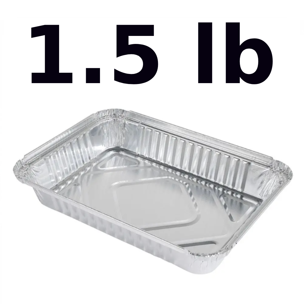 Aluminum container 1.5lb