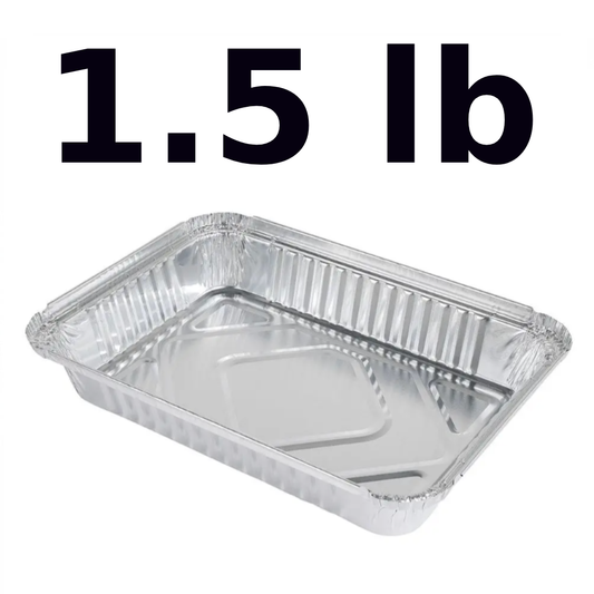 Aluminum container 1.5lb