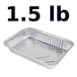 Aluminum container 1.5lb