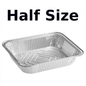 Half Size Aluminum Container Deep 100pk
