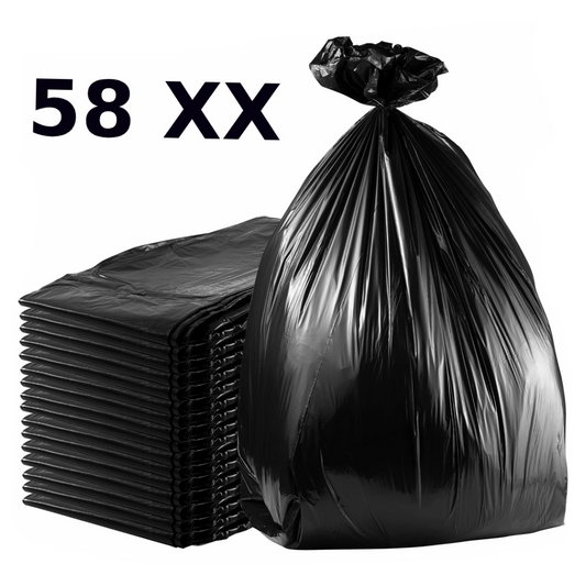 58 XX Gallon Black Garbage Bags 100 bags