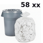 58 XX Gallon Clear Garbage Bags 100 bags