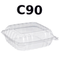 Dart Clear Seal OPS Plastic Container C90PST1 - 8" x 8" x 3"- 250/Case