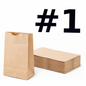 Brown Paper Bags #1 500 pcs