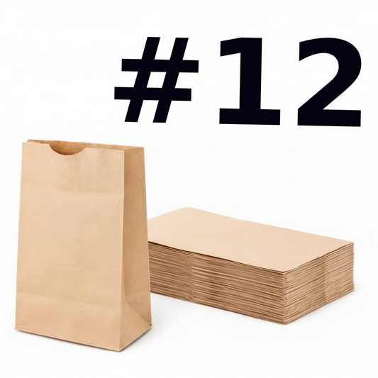 Brown Paper Bags #12 500 pcs