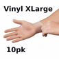 Gloves XLarge Vinyl 10pk