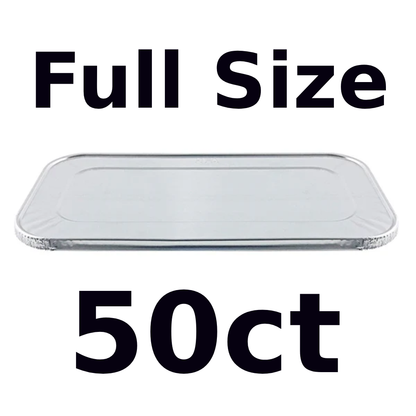 Full Size Lid Aluminum Container 50ct