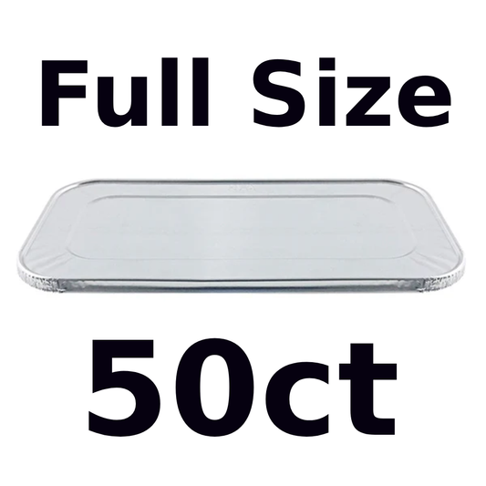 Full Size Lid Aluminum Container 50ct