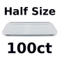 Half Size Lid Aluminum Container 100ct