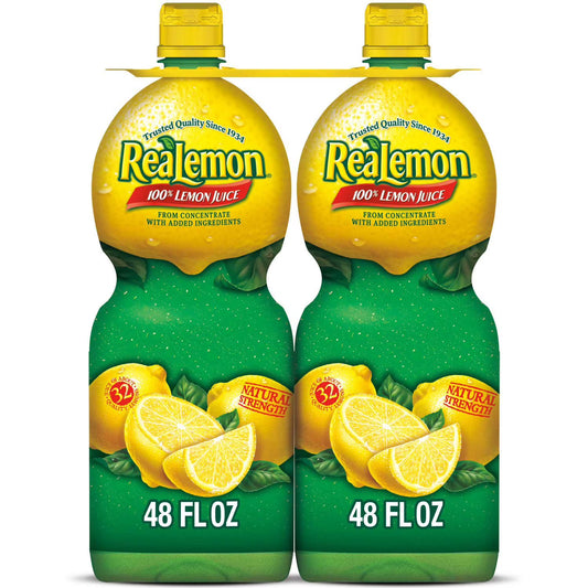 ReaLemon 100% Lemon Juice 48oz 2pck