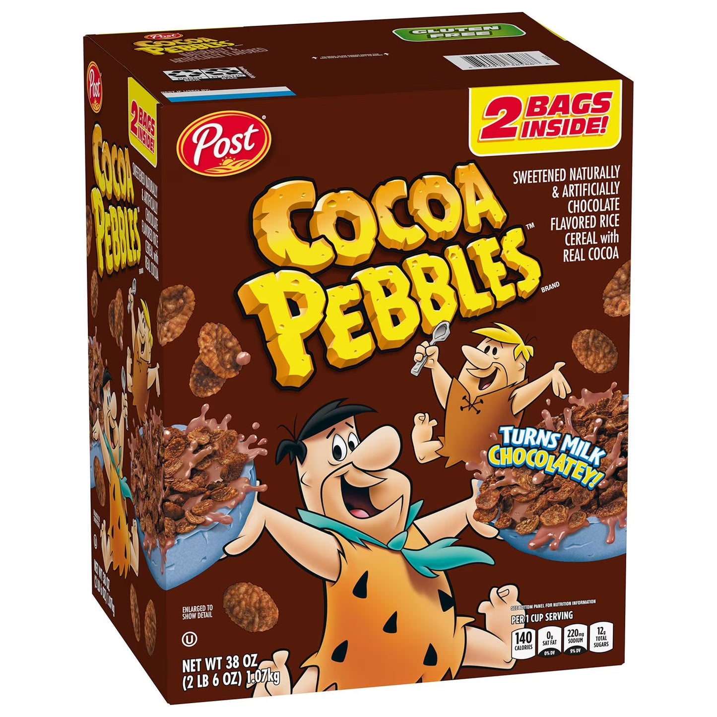 Post Cocoa Pebbles 2 Bags 1.07 kg
